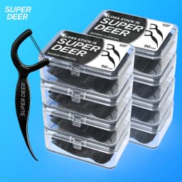 1000/600/300/150/50PCS - Ultra Fine Bamboo Charcoal Dental Floss Stick - Clean the Gaps Between Teeth - Oral Care Tool