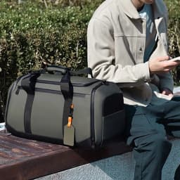 Large Capacity Travel Tote Bag Unisex Sports Gym Storage Organizer Bag with Multiple Pockets for Men Women Workout Gear
