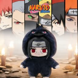 Bandai EAKI Naruto Blind Box Shippuden Party Series Uzumaki Stuffed Plush Bag Pendant Ornament Doll Toy Collection Birthday Gift