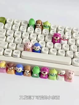 TOPTOY Toy Story Crazy Keychain - Blind Box Collectible Figure Keycaps, Stress Relief Toy Gift