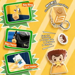 TOPTOY Toy Story Crazy Keychain - Blind Box Collectible Figure Keycaps, Stress Relief Toy Gift