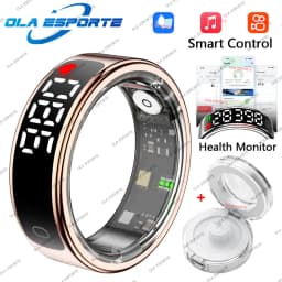 2026 New SR08 Smart Ring Men Women LED Display Screen Heart Rate Blood Oxygen Monitoring 5ATM Waterproof Multi Sports Modes Gift