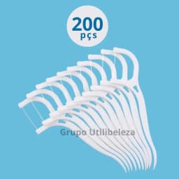 200 Units Ultra Fine Arch-Shaped Floss Picks with Rod, Ideal for Oral Care for Children and Adults and Daily Use