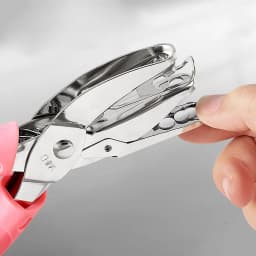 Metal Perler Beads Hole Punch Heart Circle Shape Handle Embossing Punch 1.5/3/6mm Single Hole DIY Hole Punch Binding Stationery