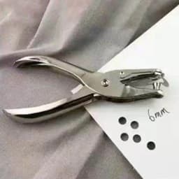 Metal Perler Beads Hole Punch Heart Circle Shape Handle Embossing Punch 1.5/3/6mm Single Hole DIY Hole Punch Binding Stationery
