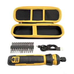 Heavy Duty EVA Hard Shell Handle Storage Box Screwdriver Case Fit for DWHT66719 Cordless Screwdriver with Internal Pockets Carry