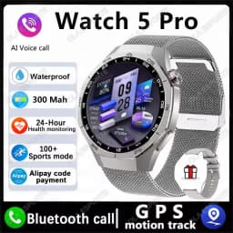Global Version Watch 5 Pro Smart Watch 1.53inches  AMOLED Display Screen GPS Sports Tracker Smartwatch Men Women For Android IOS