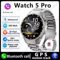 Global Version Watch 5 Pro Smart Watch 1.53inches  AMOLED Display Screen GPS Sports Tracker Smartwatch Men Women For Android IOS