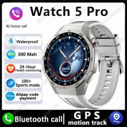 Global Version Watch 5 Pro Smart Watch 1.53inches  AMOLED Display Screen GPS Sports Tracker Smartwatch Men Women For Android IOS