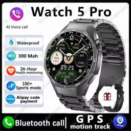 Global Version Watch 5 Pro Smart Watch 1.53inches  AMOLED Display Screen GPS Sports Tracker Smartwatch Men Women For Android IOS