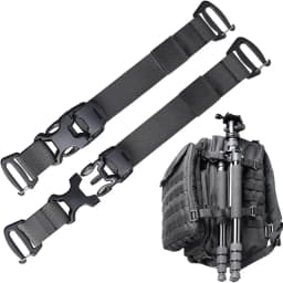 2Pcs Tactical Molle Backpack Straps Lengthen Adjustable Fastening Strap Molle Pack Buckle Straps Outdoor Backpack Accessories