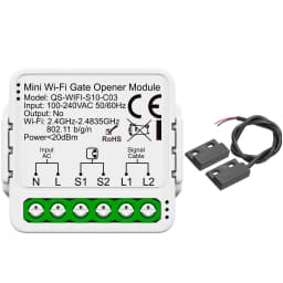 Tuya 16A Mini Wifi Zigbee Smart Gate Controller Remote, Timer and Voice Control, Works With Alexa Google Home Assistant