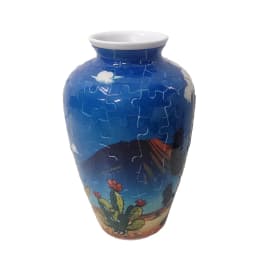 Creative 3D Puzzle Vase Waterproof Artistic Flower Vase Jigsaw Arrange Flowers Building Block Flower Arrangement Vase