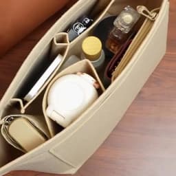 Felt Insert Bag Fits For Longchamp Handbag Liner Bag Felt Cloth Makeup Bag Support Travel Portable Insert Purse Organizer