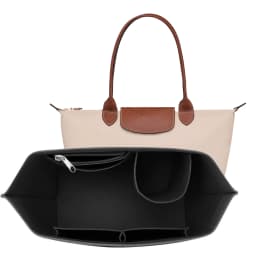 Felt Insert Bag Fits For Longchamp Handbag Liner Bag Felt Cloth Makeup Bag Support Travel Portable Insert Purse Organizer
