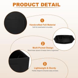 Felt Insert Bag Fits For Longchamp Handbag Liner Bag Felt Cloth Makeup Bag Support Travel Portable Insert Purse Organizer