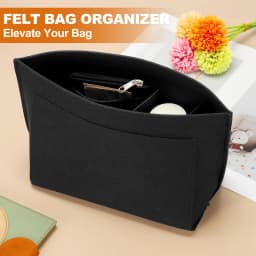 Felt Insert Bag Fits For Longchamp Handbag Liner Bag Felt Cloth Makeup Bag Support Travel Portable Insert Purse Organizer