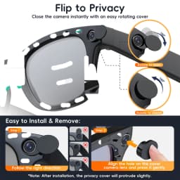 Upgraded Matte Glasses Protector LED Light Cover For Smart Glaasses Gen1/2 Accessories Light Dimming Blocker Cover