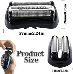 32B Shaver Replacement Head for Braun Series 3 3000s 3010s 3020s 3030s 3040s 300s 301s 310s 320s 330s 340s Electric Shaver