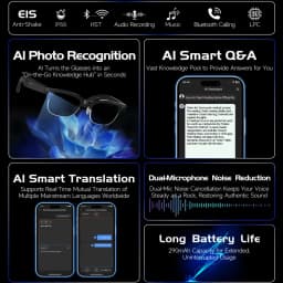 2026 New AIl Smart Glasses 4K 8MP HD Camera Video 1080P 100+ LanguagesTranslation WiFi Sunglasses Bluetooth Call Music Men Women