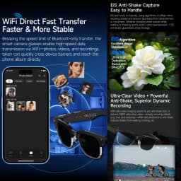 2026 New AIl Smart Glasses 4K 8MP HD Camera Video 1080P 100+ LanguagesTranslation WiFi Sunglasses Bluetooth Call Music Men Women