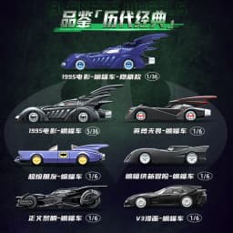 Original Blokees Wheels Batman E03 Dawn Breaking Blind Box DC Batmobile Model Kit 1:64 Scale Collectible Car Toys