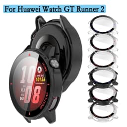 For Huawei Watch GT Runner 2 Watch Case+Tempered Glass PC Hard Cover With Screen Protector Film Shell For Huawei GT Runner 2