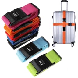 1PC Travel Luggage Strap Adjustable Password Lock Packing Belt Baggage Secure Lock Anti-theft Luggage Suitcase Buckle Strap