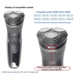 (MEOF) Snap-in Spring for Philips Shaver Base Button Switch S3206 S3122 S3132 S4303