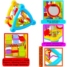 Baby Tripod for Fine Motor Skills, Color Recognition, Flipping, Early Childhood Education, and Brain-Training Toys