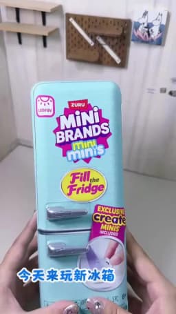 Mini Surprise Ball Fridge Toy, Mini Brands Mystery Blind Box, Miniature Food Figurine Collectible Ornament, Great Gift for Kids