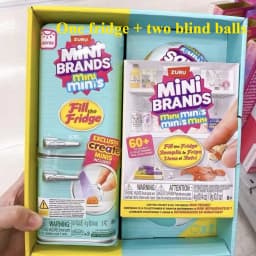 Mini Surprise Ball Fridge Toy, Mini Brands Mystery Blind Box, Miniature Food Figurine Collectible Ornament, Great Gift for Kids