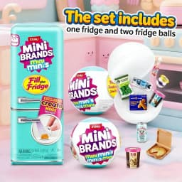 Mini Surprise Ball Fridge Toy, Mini Brands Mystery Blind Box, Miniature Food Figurine Collectible Ornament, Great Gift for Kids