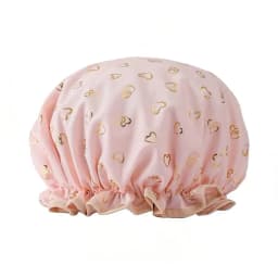 Large Shower Caps For Women, Reusable Waterproof Shower Cap Double Layers Bath Caps With Hair Scrunchies For Long Thick Hair