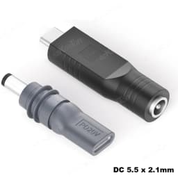 2PCS For Starlink Mini Female DC to USB C Male Power Cable Adapter Converter for Starlink Mini Power Cord for Outdoor Camping