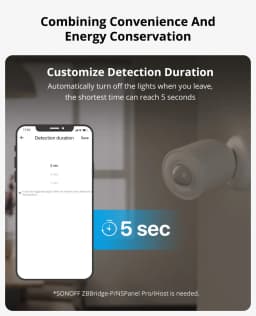 SONOFF Zigbee Motion Sensor Home SNZB-03P Automation Module Local SmartLinkage Via EWeLink APP Alexa Google Zigbee Hub Required