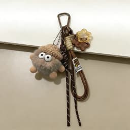 Women Bag Pendants Coal Ball Cute Dopamine Fashionable Bag Accessories Multifunctional Keychains Couple Gifts