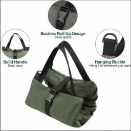 Professional Tool Bag for Mechanics Electricians Carpenters Oxford Roll Up Organizer Garage Storage Portable Multiple Zipper