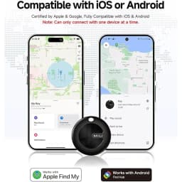 MiTag Duo Smart Tracker Tag Item Finders Compatible with IOS and Google Find Hub App IP67 Waterproof Bluetooth Tracking Tag