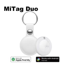 MiTag Duo Smart Tracker Tag Item Finders Compatible with IOS and Google Find Hub App IP67 Waterproof Bluetooth Tracking Tag