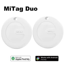 MiTag Duo Smart Tracker Tag Item Finders Compatible with IOS and Google Find Hub App IP67 Waterproof Bluetooth Tracking Tag