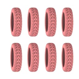8PCS Thick Silicone Luggage Wheel Protection Cove, Soft and Silent, Suitable for Handcarts, Boxes, Stools, and Wheel Accessories