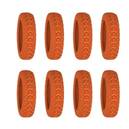 8PCS Thick Silicone Luggage Wheel Protection Cove, Soft and Silent, Suitable for Handcarts, Boxes, Stools, and Wheel Accessories