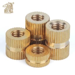 M.4 M1.6 M2 M2.5 M3 M4 M5 M6 M8 Brass Insert Nut Injection Molding Brass Knurled Thread Inserts Nuts