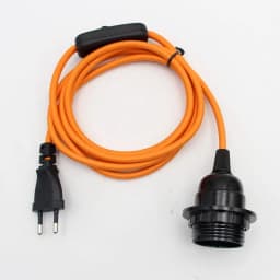 220V AC EU Plug Power Cord Fabric Covered Cable with On/Off Switch E27 Bakelite Lamp Holder Plug-In Cords for DIY Hanging Light