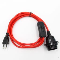 220V AC EU Plug Power Cord Fabric Covered Cable with On/Off Switch E27 Bakelite Lamp Holder Plug-In Cords for DIY Hanging Light