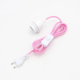 220V AC EU Plug Power Cord Fabric Covered Cable with On/Off Switch E27 Bakelite Lamp Holder Plug-In Cords for DIY Hanging Light