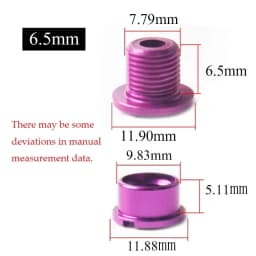 BUCKLOS Bike Chainring Bolts Single/Double/Triple Speed Disc Chainwheel Screws Fits for Bicycle Crank and Chain Ring 5pcs A Lot