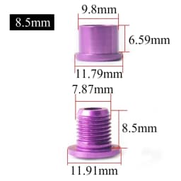 BUCKLOS Bike Chainring Bolts Single/Double/Triple Speed Disc Chainwheel Screws Fits for Bicycle Crank and Chain Ring 5pcs A Lot