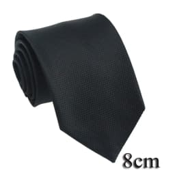 HUISHI 8CM 8 Styles Men's Solid Dark Blue Color Neck Tie 6cm Waterproof Jacquard Necktie Daily Wear Cravat Wedding Party For Men